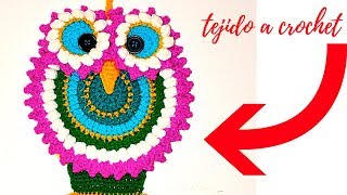 SECADOR DE TOALLAS TEJIDO A CROCHET PASO A PASO DE BUHO