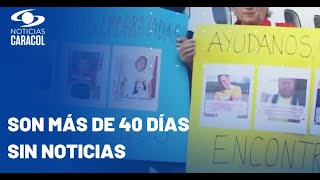 "Fue un secuestro", dicen familias de migrantes desaparecidos en San Andrés hace 43 días