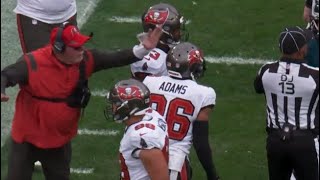 Bruce Arians HITS Bucs player, slaps Andrew Adams in Wild Card 2021 NFL Playoffs game vs Eagles