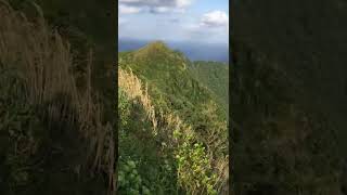 青ヶ島村の二重カルデラ（尾山展望公園より）