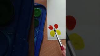 Finger print butterfly | How to Paint butterfly with Your Kids #shorts #youtubeshorts