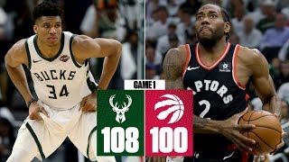 Kawhi & Giannis battle it out, Lopez takes over in Bucks’ Game 1 win | 2019 NBA Playoff Highlights