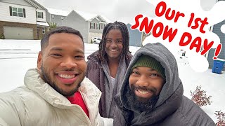 His FIRST TIME Seeing Snow! | Winter Storm in Atlanta, Georgia