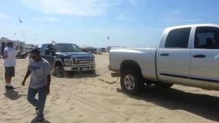 Pismo huckfest 2013 cummins pulling ford