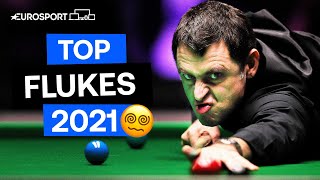 TOP 5 craziest FLUKES of 2021 | Eurosport Snooker