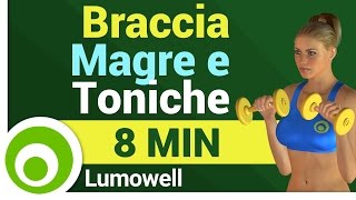 Esercizi per Dimagrire e Tonificare le Braccia Velocemente - Allenamento a Casa di 8 Minuti