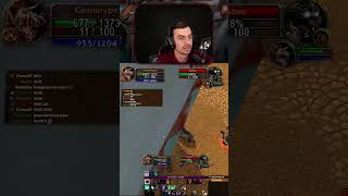 Coldest Hardcore Mak'gora Duel - The Tactical Ding #shorts #classichc # #wowclassic  #gaming #twitch