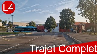 Liane 4 Besançon ( Orchamps - Châteaufarine) | Trajet Complet