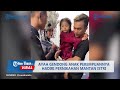 ayah gendong anak perempuannya hadiri pernikahan mantan istri berpelukan bersama pengantin