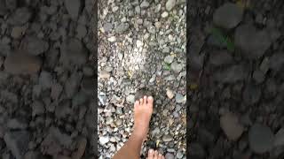 Walking Barefooted in d Sand Excellent for the Rheumatism #barefootwalking #rheumatism#viral#shorts