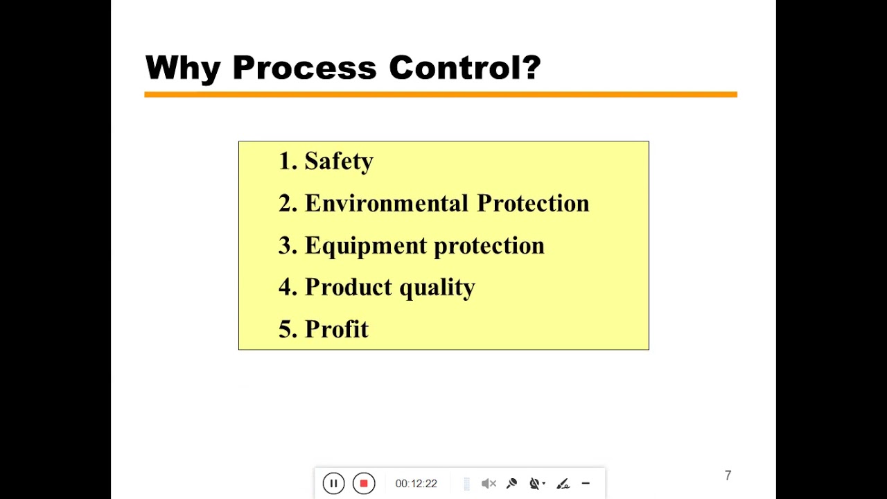 Lecture 1: Introduction To Process Control - YouTube