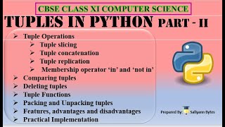 Tuples in Python (Part 2) | Advanced Tuple Operations in Python | CBSE Class 11 Computer Science