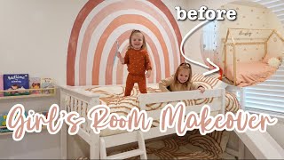 Girls Bedroom Makeover \u0026 Playroom Makeover 2023!