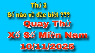 XSMN • Quay Thử Xổ Số Miền Nam Hôm Nay Thứ 2, 10/11/2025 Tphcm, Đồng Tháp, Cà Mau