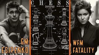 WFM Fatality vs GM Andrey Esipenko. Simultaneous chess