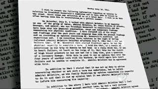 New memo shows FDR unfit to remain pres.