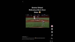 Shohei Ohtani Ridiculous Backdoor Slider #shorts #MLB #mlb