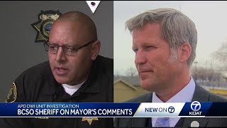 BCSO sheriff condemns Albuquerque mayor’s comments on FBI investigation