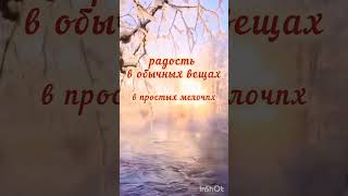 радость в обычных вещах,                   простых мелочах