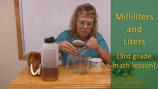 Measuring volume in milliliters and liters (3rd grade math)