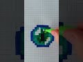 How to Draw Eye of Ender (Minecraft) #shorts #pixelart