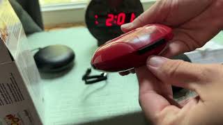 Unboxing \u0026 setting up time Sonic Alert Digital Alarm Clock - Travel Alarm Clock 🫨🔗⬇️⏰❤️