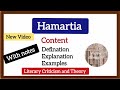 Hamartia (Literary Criticism and Theory) Aristotle #englishliterature