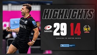 THREE GAMES UNBEATEN | Ben Earl DOUBLE | Saracens 29-14 Exeter Chiefs | Premiership Rugby Highlights