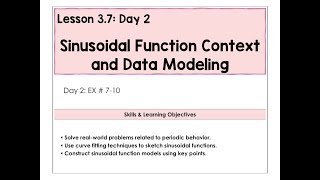 3.7-B Sinusoidal Function Context Data Modeling Video
