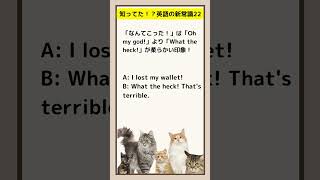 知ってた!?英語の新常識２２ #英語が話せるようになりたい #英語 #社会人英語 #英語が話せるようになりたい #cat #toeic