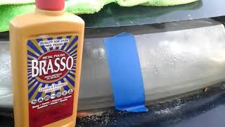 Brasso metal polish bringing back faded headlights