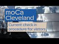 Visitor check-in at moCa Cleveland