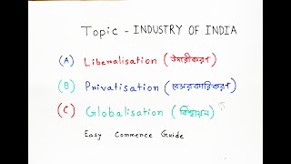 Liberalisation | Privatisation | Globalisation | #LPG | #Industry of India |#Easy Commerce Guide