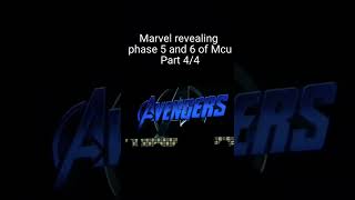 Marvel revealing phase 5 and 6 of Mcu #marvel #marvelstudios #mcu  #leaks #avengers #marvelcomics