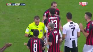 Higuain red card against Juventus and his reaction towards Cristiano Ronaldo + extra footage