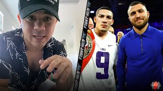 JOSEPH DIAZ JR "I HOPE TEOFIMO KNOCKS OUT LOMACHENKO! DONT LIKE HIM! HES TOO COCKY!"