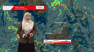 MET MALAYSIA - Laporan Cuaca 23 Disember 2024 (pagi)