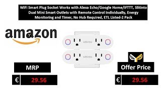 WiFi Smart Plug Socket Works with Alexa EchoGoogle HomeIFTTT