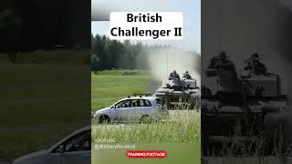 TANK vs CAR! Incredibly powerful UK Challenger II tank (UK tank is better than any Russian) #Shorts