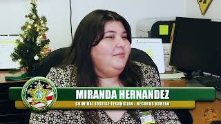 Criminal Justice Technician Miranda Hernandez - Employee Highlight