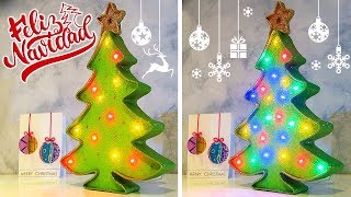 ✨🎄Tutorial: Árbol de Navidad con Luces DIY Decoración Navideña 2022 🎄✨