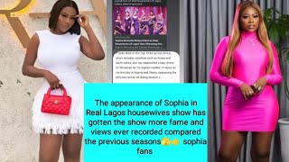 Sophia is the reason while this season of RHOL is trending back to back with millions of views 👉fans