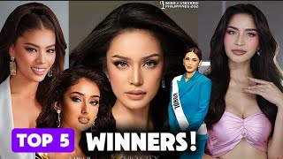 Top 5 possible winners for Miss Universe Philippines according to their appearance | Miss Universe