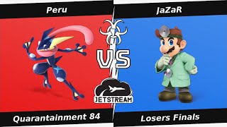 Quarantainment 84 Losers Finals - Peru (Greninja) Vs JaZaR (Dr Mario) - SSBU