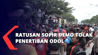 Ratusan Sopir Demo Tolak Penertiban ODOL