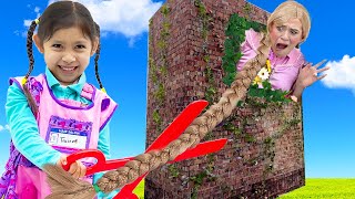 Kids Unite: The Great Rapunzel Tower Rescue with Maddie and Jannie