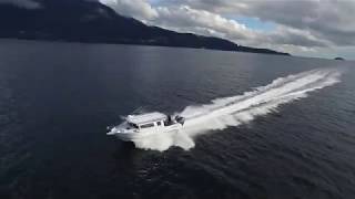 Yamaha 425 XTO Offshore on Kingfisher 3425 Seatrial