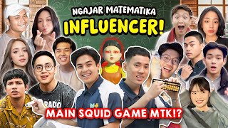 PECAH!! LES MATEMATIKA YOUTUBER \u0026 INFLUENCER INDONESIA! MAIN SQUID GAME VERSI MTK!?