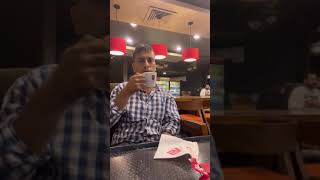 Drinking coffee in cafe coffee day I cafe cappuccino I CCD COFFEE I #shorts