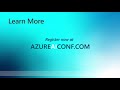 Get insight into upcoming in person Microsoft Azure + AI Conference from George Howell and Bob Ward